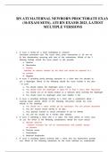 RN ATI MATERNAL NEWBORN PROCTORATE EXAM &lpar;36 EXAM SETS&rpar;&comma; ATI RN EXAMS 2023&comma; LATEST MULTIPLE VERSIONS