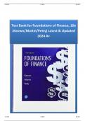 Test Bank for Foundations of Finance&comma; 10e  &lpar;Keown&sol;Martin&sol;Petty&rpar; Latest & Updated  2024 A&plus;&sol;&sol;&sol;&sol;&sol;&sol;Foundations of Finance&comma; 10e &lpar;Keown&sol;Martin&sol;Petty&rpar; Latest &Updated A&plus; An Introduction to the Foundations of Financial Management