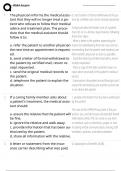 REGISTERED MEDICAL ASSISTANT &lpar;RMA&rpar; FINAL EXAM TEST AND PRACTICE EXAM QUESTIONS 2025 ACTUAL EXAM COMPLETE QUESTIONS WITH DETAILED VERIFIED ANSWERS &lpar;100&percnt; CORRECT ANSWERS&rpar; &sol;ALREADY GRADED A&plus;
