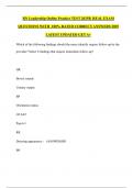 RN Leadership Online Practice TEST 2025B  REAL EXAM QUESTIONS WITH  100&percnt; RATED CORRECT ANSWERS 2025 LATEST UPDATED GET A&plus;