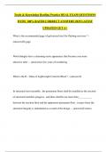 Trade & Knowledge Roofing Practice REAL EXAM QUESTIONS WITH  100&percnt; RATED CORRECT ANSWERS 2025 LATEST UPDATED GET A&plus;