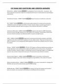 CIP EXAM 2025 QUESTIONS AND VERIFIED ANSWERS