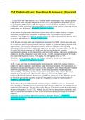 KSA Diabetes Exam&colon; Questions & Answers&colon; &vert; Updated