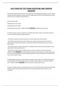 ACLP PRACTICE TEST EXAM QUESTIONS AND VERIFIED ANSWERS