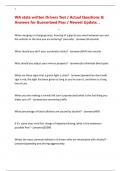 WA state written Drivers Test &sol; Actual Questions & Answers for Guaranteed Pass &sol; Newest Update&comma; &period;