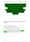 GFACT CERTIFICATION EXAM 2025&vert;LATEST ACTUAL EXAM WITH 100&percnt; VERIFIED QUESTIONS AND CORRECT SOLUTIONS&vert;EXCELLENT SCORES