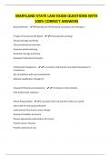 MPJE PREP&colon; BASICS OF MARYLAND STATE LAW AND QUESTIONS WITH 100&percnt; CORRECT ANSWERS