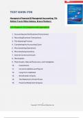 Test bank For Horngren's  Financial & Managerial Accounting&comma; 7th Edition Tracie Miller Nobles&comma; Brena Mattison All Chapter 1-15 Complete with Appendix B