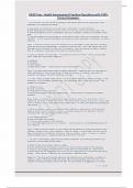 HESI Prep - Health Assessment Practice Questions with 100&percnt; Correct Answers&period;