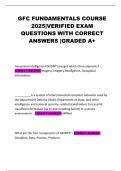 GFC FUNDAMENTALS COURSE 2025&vert;VERIFIED EXAM QUESTIONS WITH CORRECT ANSWERS &vert;GRADED A&plus;