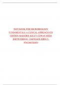 Test Bank For Microbiology Fundamentals&comma; A Clinical Approach 4th Edition 2025 By Marjorie Kelly and Cowan Heidi Smith ISBN 9781260702439