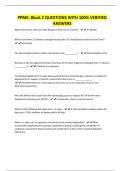 PPME&colon; Block 2 QUESTIONS WITH 100&percnt; VERIFIED ANSWERS