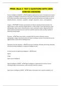 PPME&colon; Block 2 TEST 2 QUESTIONS WITH 100&percnt; VERIFIED ANSWERS