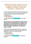CPHIMS EXAM 2025 NEWEST ACTUAL EXAM QUESTIONS AND DETAILED CORRECT ANSWERS &vert; ALREADY GRADED A&plus; &vert;&vert; BRAND NEW