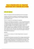 FULLY UPDATED NFPA 921 PRACTICE QUESTIONS WITH VERIFIED SOLUTIONS