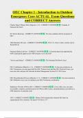 OEC Chapter 1 - Introduction to Outdoor  Emergency Care ACTUAL  Exam Questions  and CORRECT Answers 