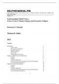Solution anual For  Understanding Global Crises From Covid to Climate Change and Economic Collapse By Thomas R&period; Sadler