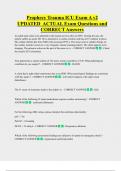 Prophecy Trauma ICU Exam A v2  UPDATED  ACTUAL Exam Questions and  CORRECT Answers 