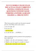 NCCCO MOBILE CRANE EXAM  2025 ACTUAL EXAM CURRENTLY  TESTING COMPLETE EXAM  QUESTIONS WITH DETAILED  VERIFIED ANSWERS &sol;ALREADY  GRADED A&plus; &sol;&sol;BRAND NEW&excl;&excl;