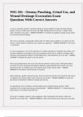 NSG 501 - Ostomy Pouching&comma; Urinal Use&comma; and Wound Drainage Evacuation Exam Questions With Correct Answers&period;