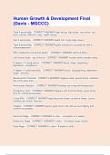 Human Growth & Development Final &lpar;Davis - MGCCC&rpar; Explore New Questions and Answers&vert;2025 Update &vert; 100&percnt; Correct&period;