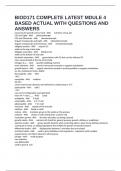 BIOD171 COMPLETE LATEST MDULE 4 BASED ACTUAL WITH QUESTIONS AND ANSWERS