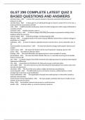 GLST 290 COMPLETE LATEST QUIZ 3 BASED QUESTIONS AND ANSWERS