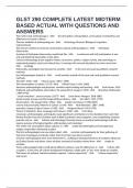 GLST 290 COMPLETE LATEST MIDTERM BASED ACTUAL WITH QUESTIONS AND ANSWERS