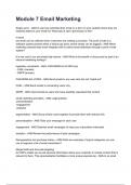 Module 7 Email Marketing Questions and answers graded A&plus; 2025&sol;2026