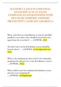 ILLINOIS CLASS D WATER FINAL  EXAM 2025 ACTUAL EXAM  COMPLETE EXAM QUESTIONS WITH  DETAILED VERIFIED ANSWERS  &sol;BRAND NEW&excl;&excl; &sol;ALREADY GRADED A&plus; 