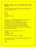 MSE250 - Chapter 11&comma; Sets 1 & 2 Questions With Complete Solutions