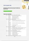 TEST BANK FOR  Introductory clinical pharmacology 12th edition by  Susan M. Ford All Chapters 1-54 Complete
