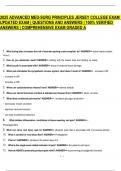 2025 ADVANCED MED-SURG PRINCIPLES JERSEY COLLEGE EXAM 1  UPDATED EXAM &vert; QUESTIONS AND ANSWERS &vert; 100&percnt; VERIFIED  ANSWERS &vert; COMPREHENSIVE EXAM GRADED A 