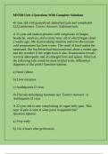 MN568 Unit 4 Questions With Complete Solutions