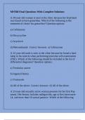 MN568 Final Questions With Complete Solutions
