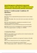 Dental Management of Medically Compromised Patients&comma; covering a wide range of conditions commonly encountered in dental verified practice questions and answers 