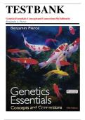 Genetics Essentials &colon; Concepts and Connections 5th Edition by Benjamin A&period; Pierce