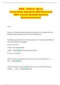 CMIS - SIUE Dr&period; Moore  Actual Exam Questions With Reviewed  100&percnt; Correct Detailed Answers   Guaranteed Pass&excl;&excl; 