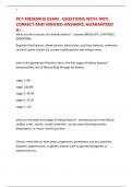 PCT FRESENIUS EXAM &period; QUESTIONS WITH 100&percnt; CORRECT AND VERIFIED ANSWERS&period; GUARANTEED A&plus;&period;