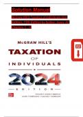 SOLUTION MANUAL For McGraw Hill's Taxation of Individuals 2024 Edition by Spilker&comma;Ayers All Chapters1-14