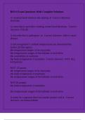 BIO 6 Exam Questions With Complete Solutions