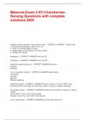 Maternal Exam 2 ATI Chamberlain Nursing Questions with complete solutions 2025&period;pdf
