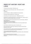 EMORY DPT ANATOMY&colon; HEART AND LUNGS QUESTIONS AND ANSWERS GRADED A&plus; 2025&sol;2026