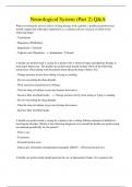 Neurological System &lpar;Part 2&rpar; Q&A 