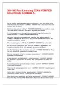 301- NC Post Licensing EXAM VERIFIED SOLUTIONS&comma; SCORED A&plus;&period;
