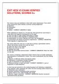 EXIT HESI V5 EXAM VERIFIED SOLUTIONS&comma; SCORED A&plus;&period;