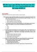 NEW &lpar;Med Surg II Class&rpar; HESI Med-Surg RN Actual Exam 2025&period;  Questions With 100&percnt; Correct Responses & Rationale&excl; Latest 2025 Update GRADED A&plus;&period;