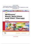 WILLIAMS&rsquo; BASIC NUTRITION AND DIET THERAPY 16TH EDITION BY NIX TEST BANK&vert; COMPLETE GUIDE CHAPTER 1-23