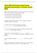 CSCI 3308 Final Exam Study Guide Question and answers correctly solved 2025