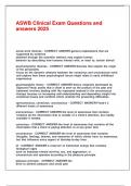 ASWB Clinical Exam Questions and answers 2025